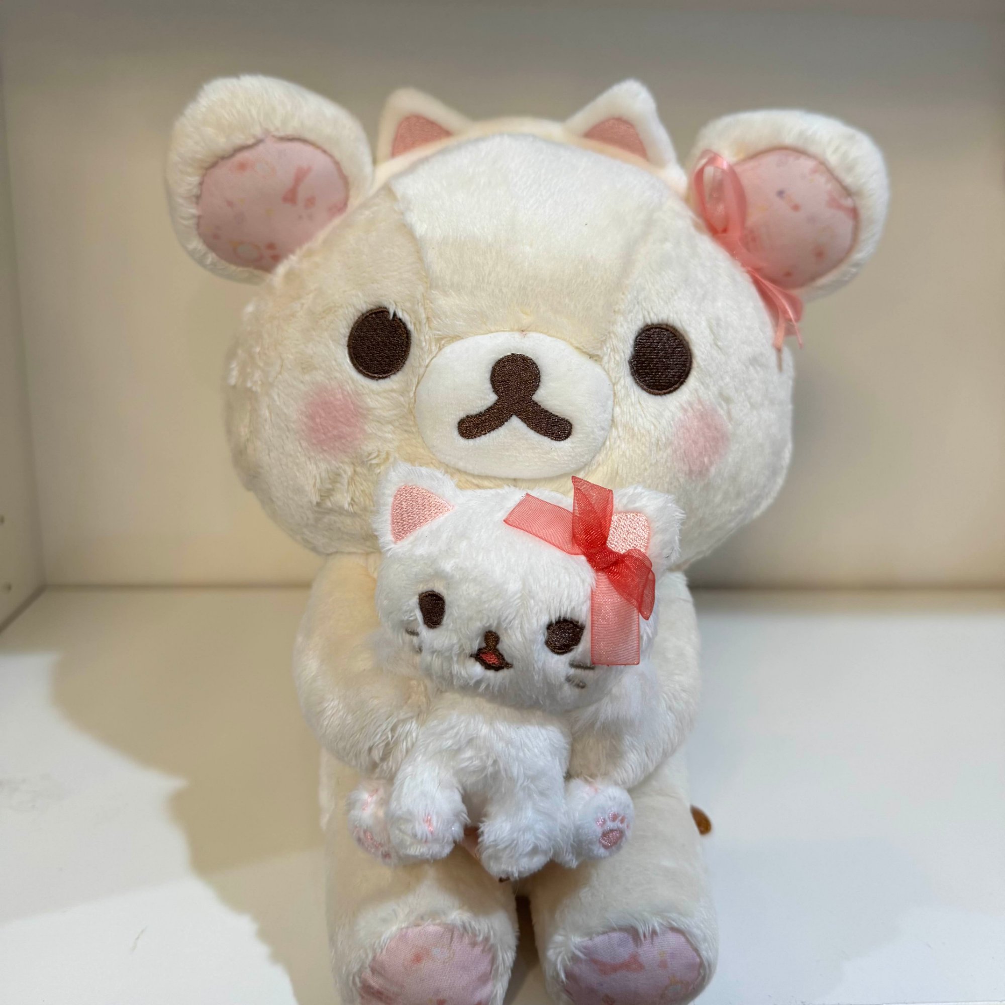 Korilakkuma Cat Holding Cat Plush